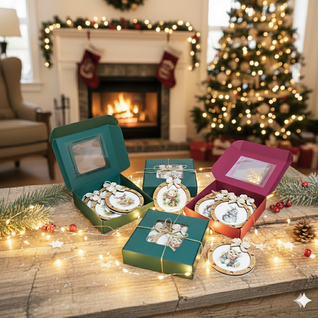 Dřevěné vánoční ozdoby