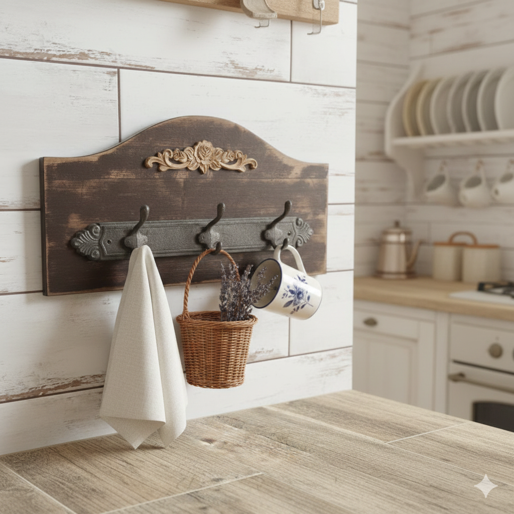 Rustikální věšák